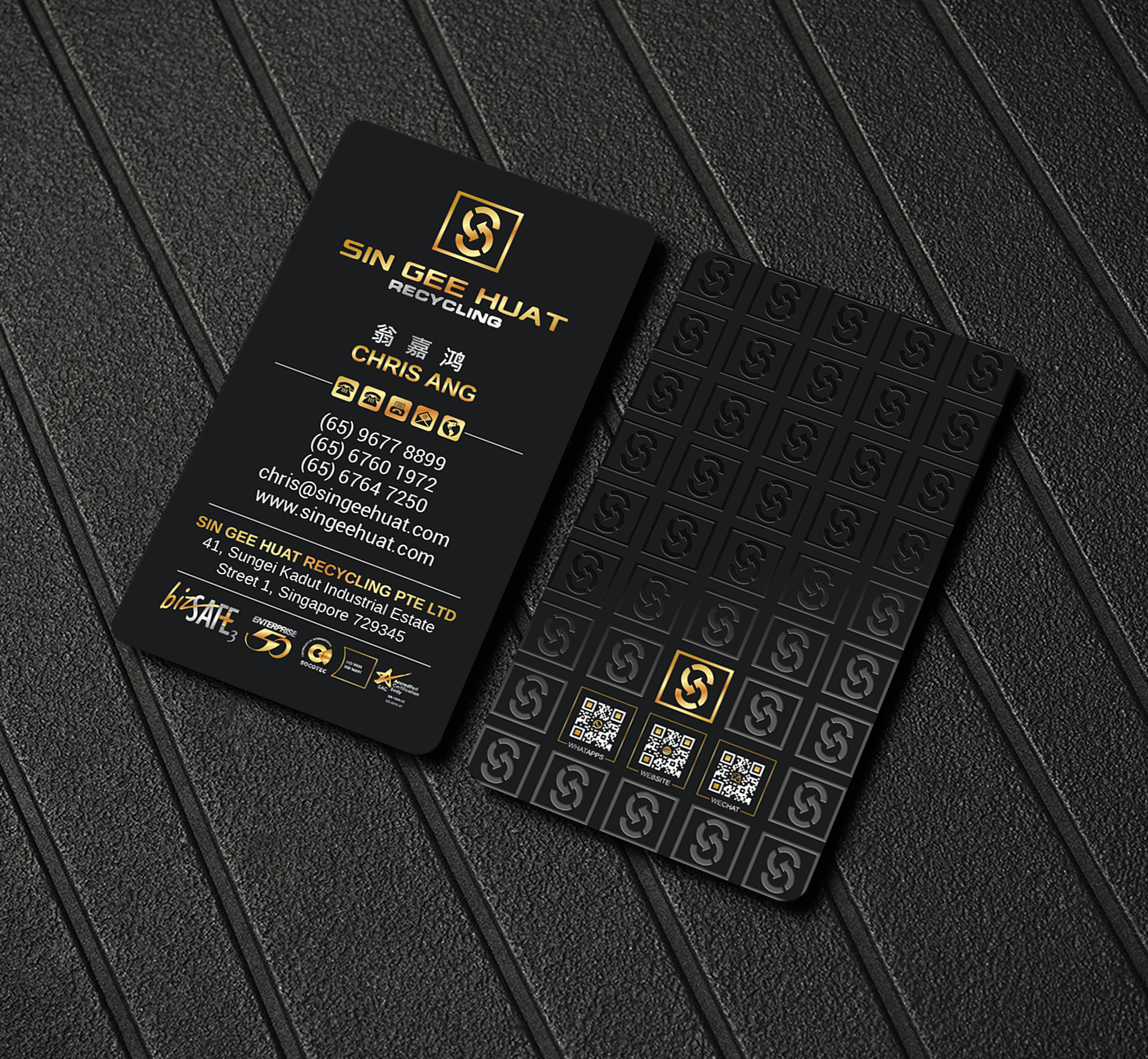 Diseño de Tarjeta de Presentación por Imagine design000 para Sin Gee Huat Recycling | Diseño #34352069