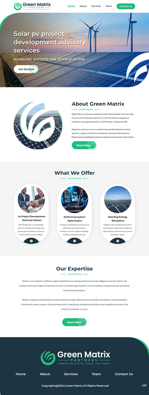 Squarespace Design by pb for Green Matrix Partners Llc | Design: #34361430