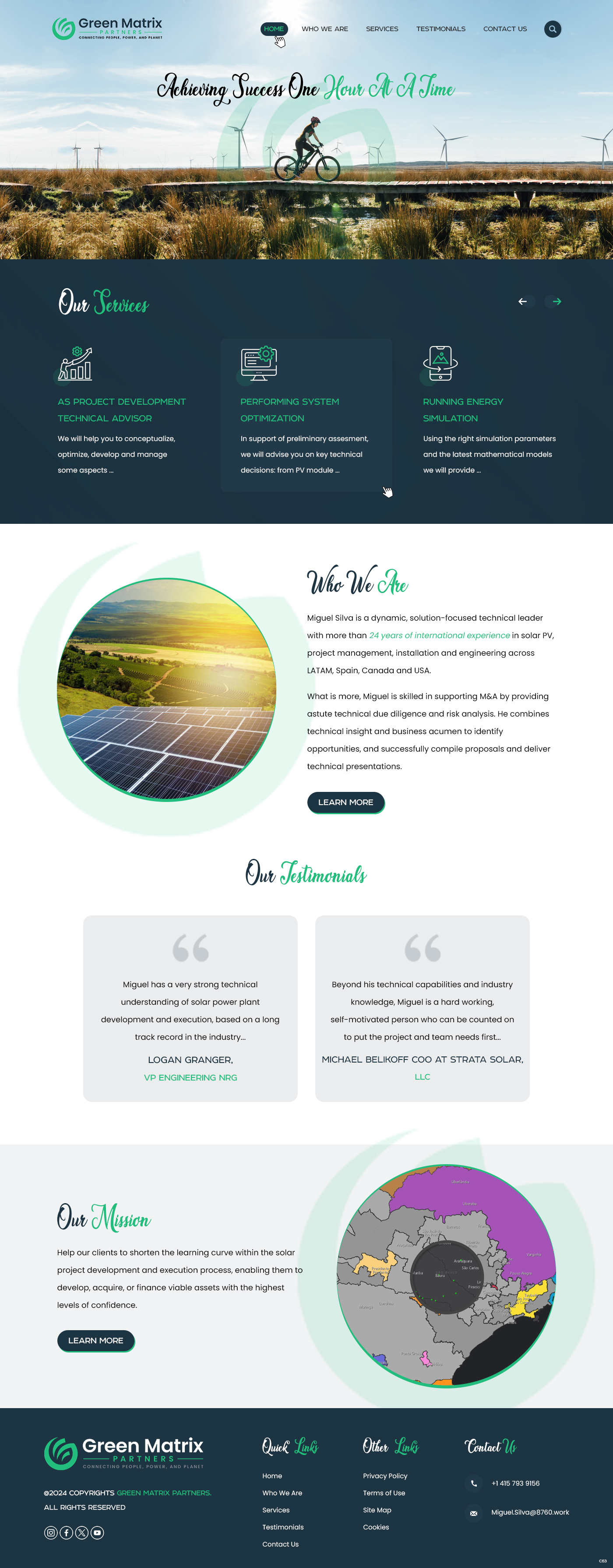 Squarespace-Design von pb für Green Matrix Partners Llc | Design #34361438