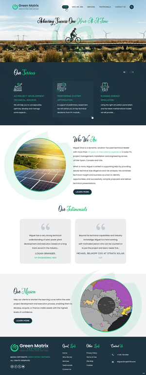 Squarespace Design by pb for Green Matrix Partners Llc | Design: #34361438
