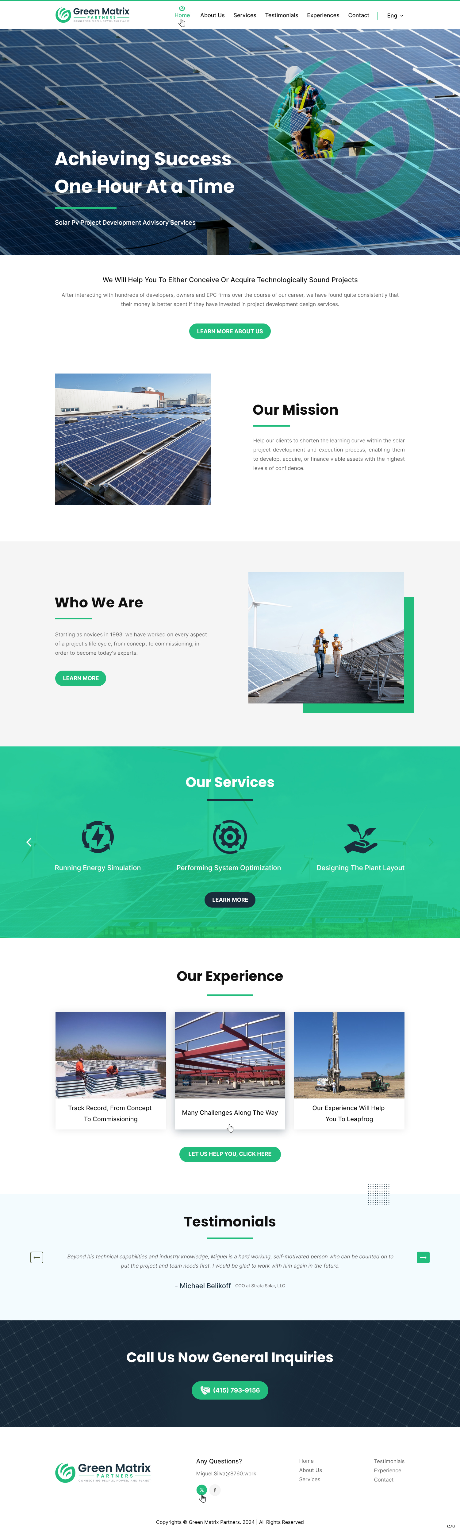 Squarespace Design by pb for Green Matrix Partners Llc | Design #34361447