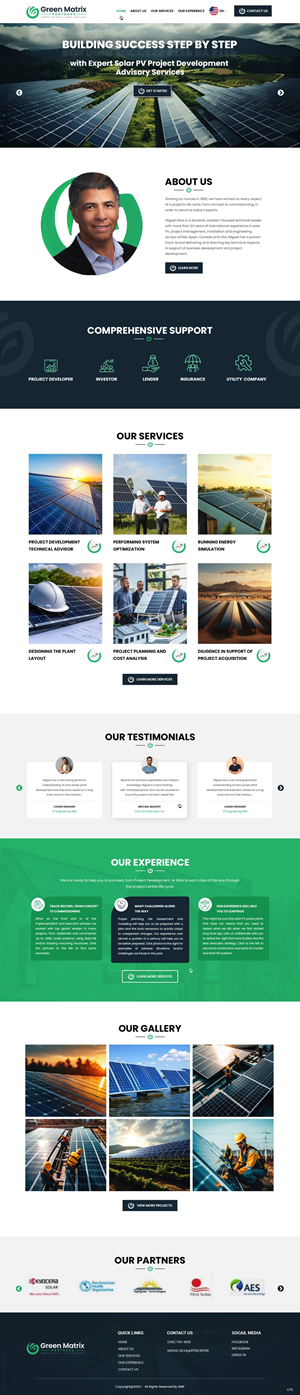 Squarespace Design by pb for Green Matrix Partners Llc | Design: #34361449