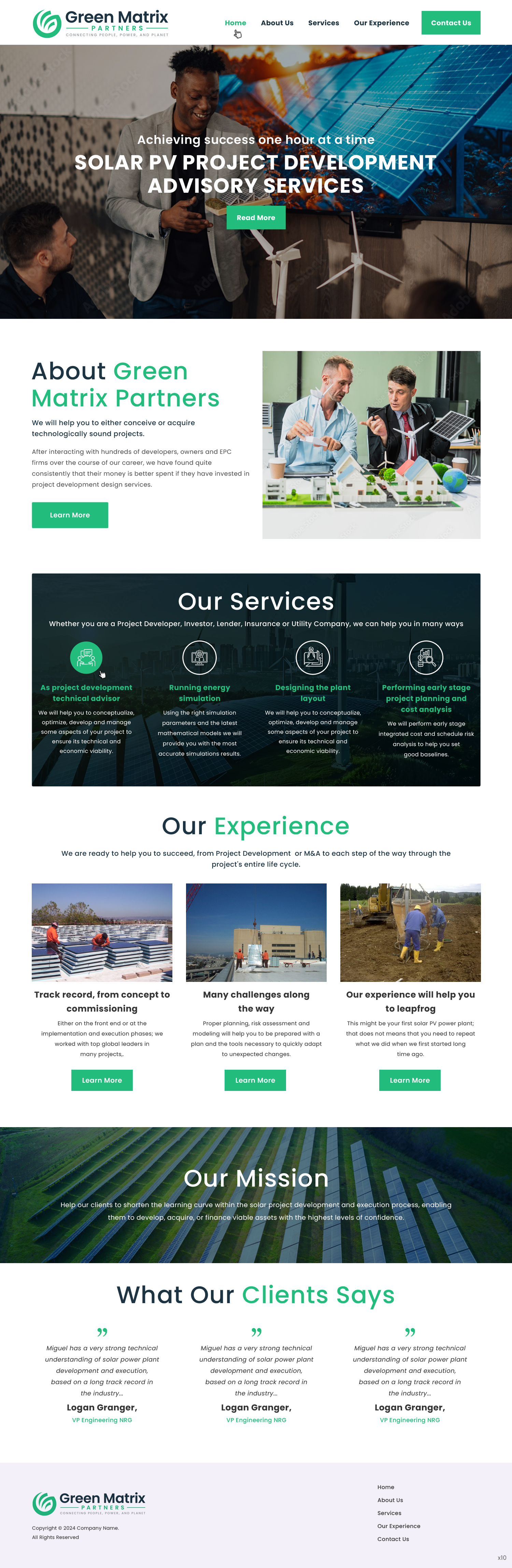 Squarespace Design by pb for Green Matrix Partners Llc | Design #34361454