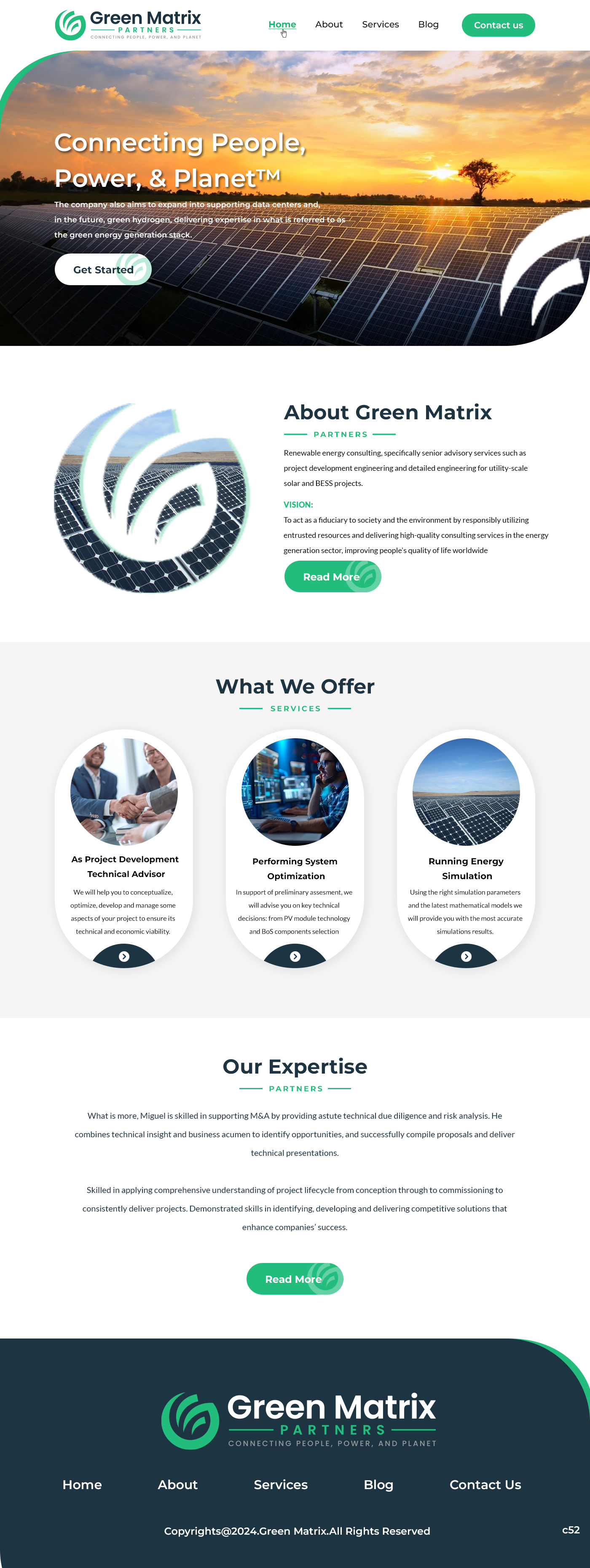 Squarespace-Design von pb für Green Matrix Partners Llc | Design #34385382