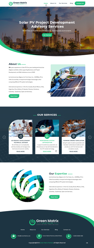 Squarespace Design by pb for Green Matrix Partners Llc | Design: #34385383