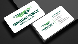 Business Card Design by Expert Bappy for Ground Force Land Clearing | Design: #34353965
