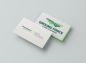 Business Card Design by Expert Bappy for Ground Force Land Clearing | Design: #34353966