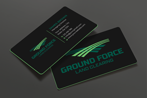 Business Card Design by Expert Bappy for Ground Force Land Clearing | Design: #34354012