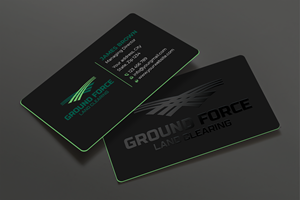 Business Card Design by Expert Bappy for Ground Force Land Clearing | Design: #34354013