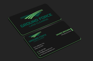 Business Card Design by Expert Bappy for Ground Force Land Clearing | Design: #34354063