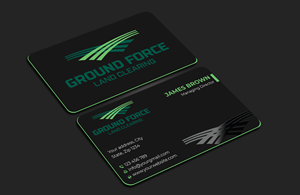 Business Card Design by Expert Bappy for Ground Force Land Clearing | Design: #34354125