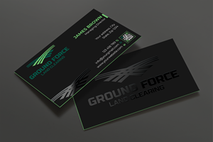 Business Card Design by Expert Bappy for Ground Force Land Clearing | Design: #34354220