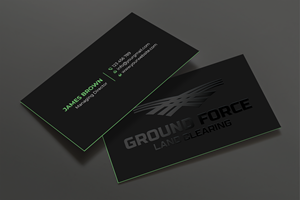 Business Card Design by Expert Bappy for Ground Force Land Clearing | Design: #34354231