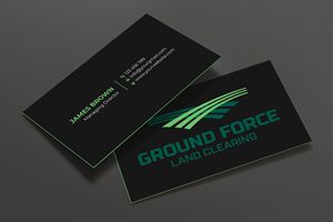 Business Card Design by Expert Bappy for Ground Force Land Clearing | Design: #34354232