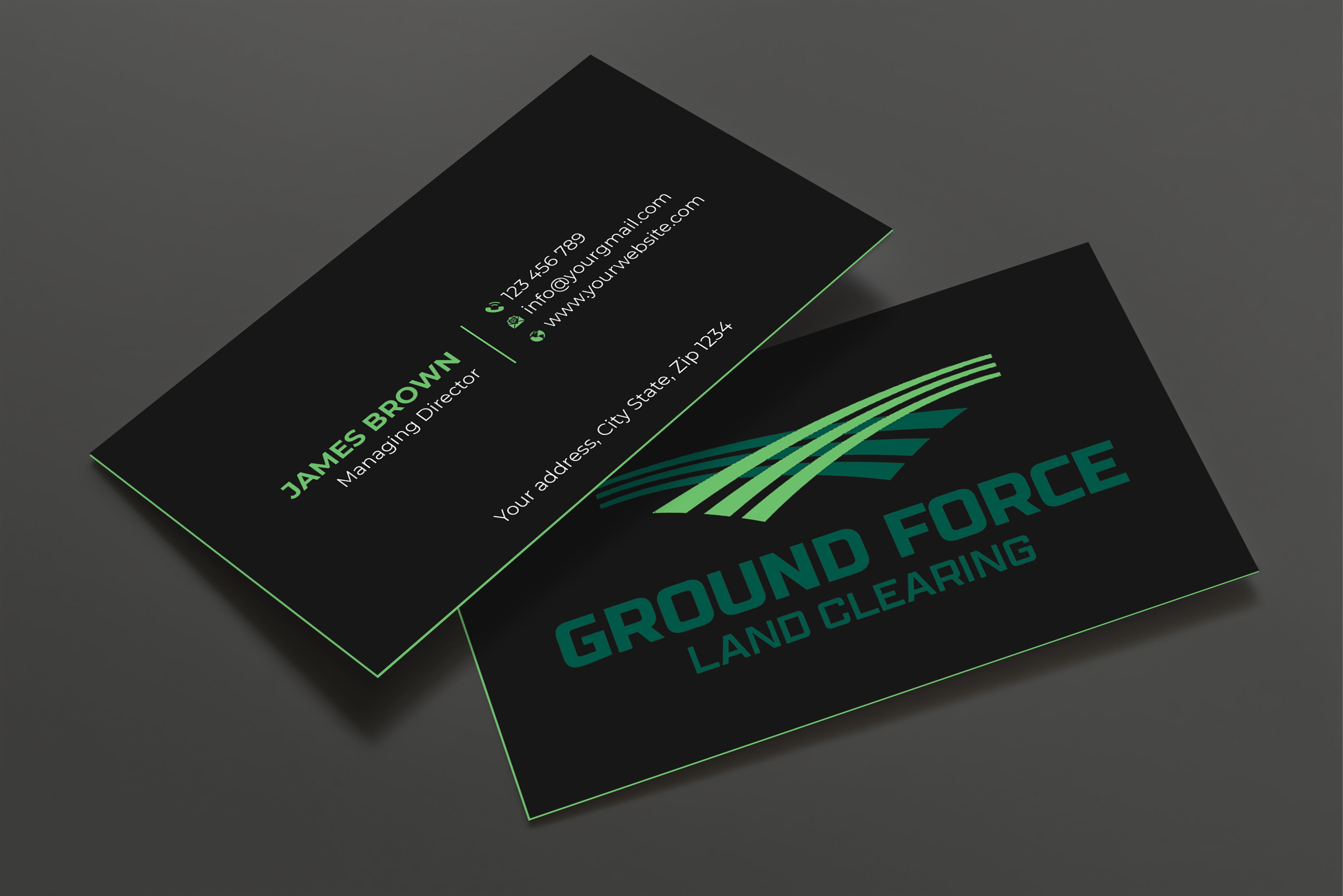 Diseño de Tarjeta de Presentación por Expert Bappy para Ground Force Land Clearing | Diseño #34354252