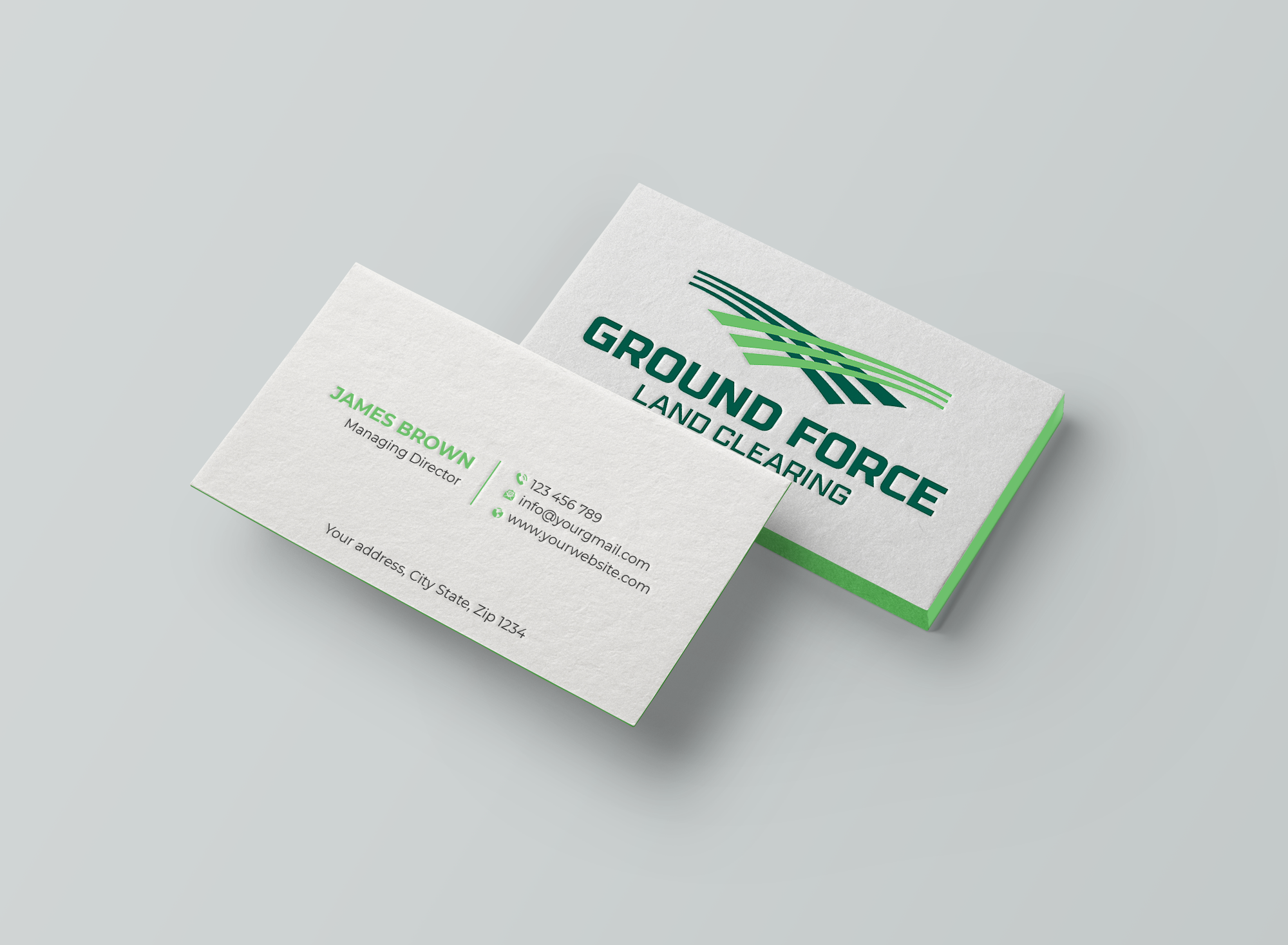 Diseño de Tarjeta de Presentación por Expert Bappy para Ground Force Land Clearing | Diseño #34354277