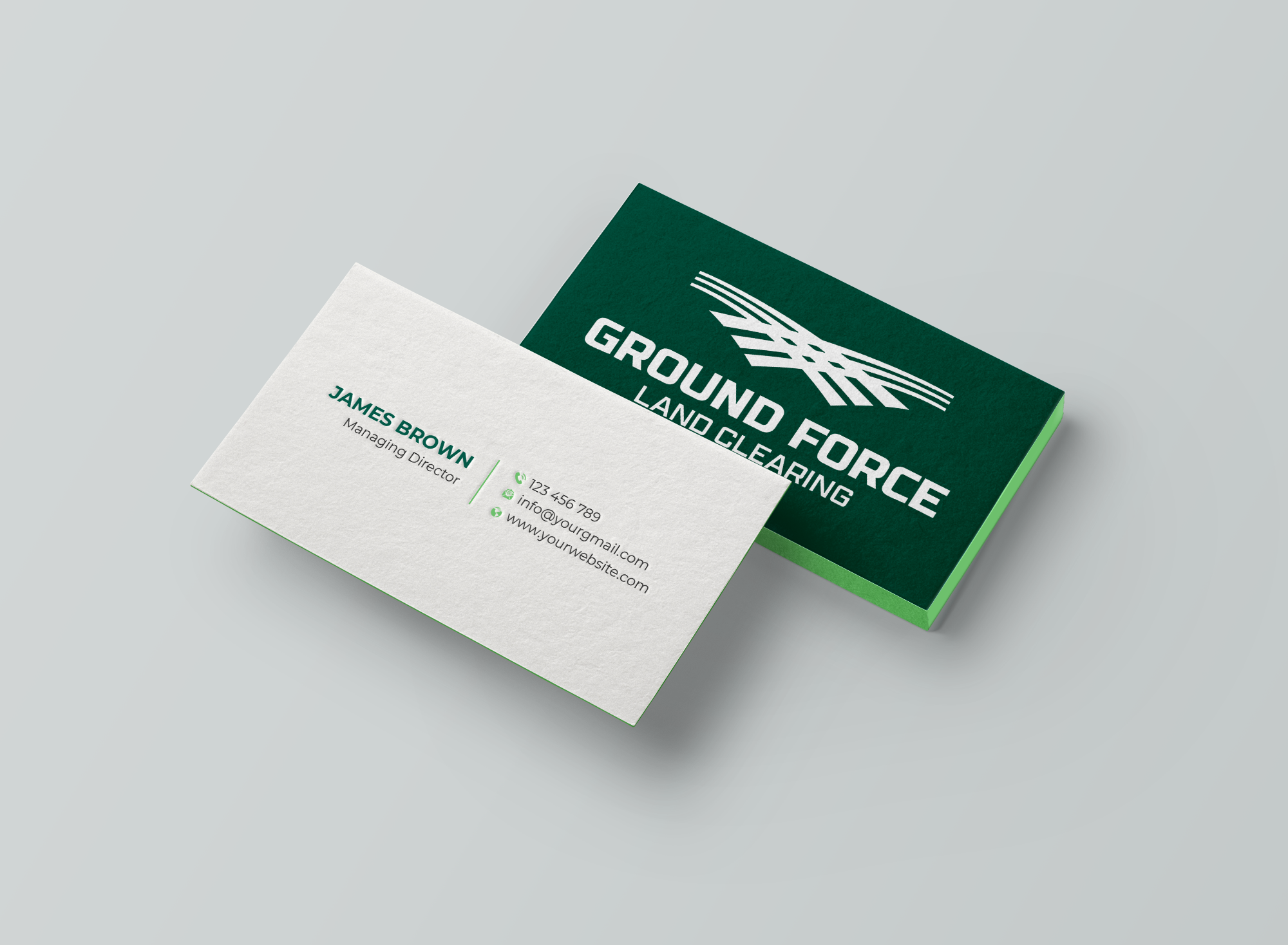 Diseño de Tarjeta de Presentación por Expert Bappy para Ground Force Land Clearing | Diseño #34354281