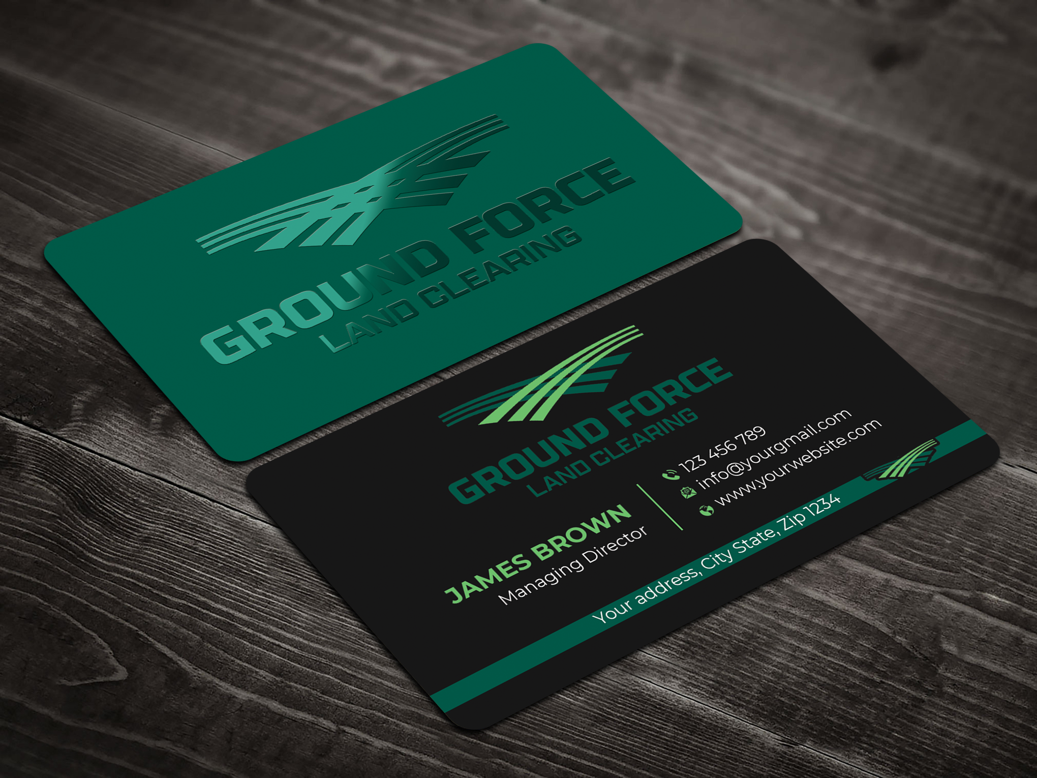 Diseño de Tarjeta de Presentación por Expert Bappy para Ground Force Land Clearing | Diseño #34354343