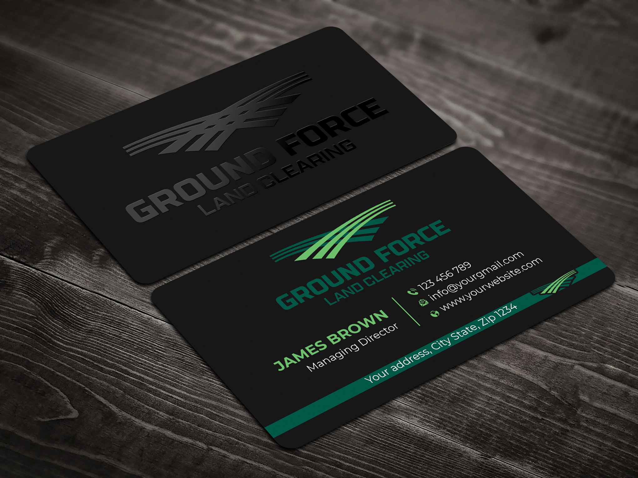 Diseño de Tarjeta de Presentación por Expert Bappy para Ground Force Land Clearing | Diseño #34354347