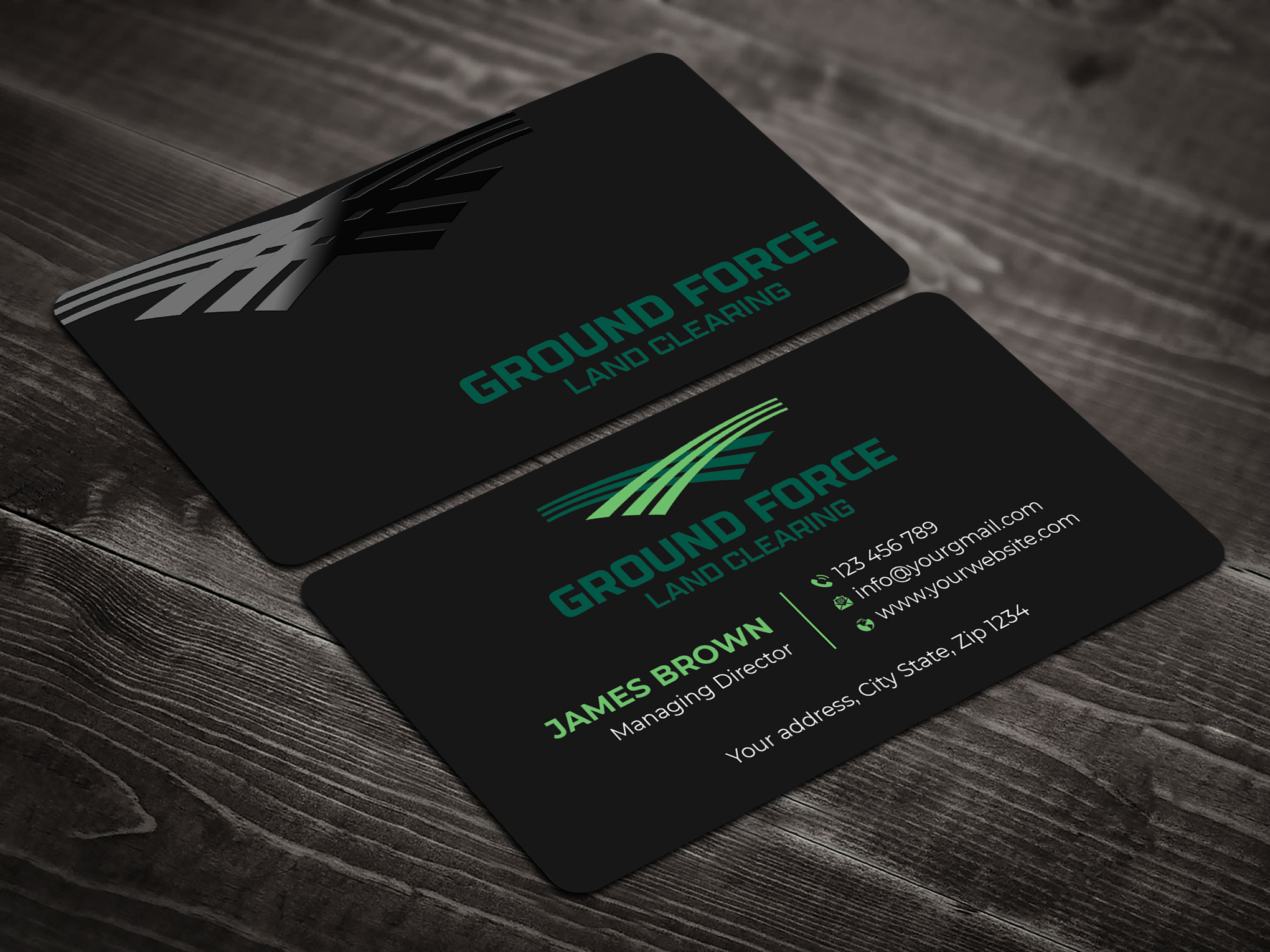 Diseño de Tarjeta de Presentación por Expert Bappy para Ground Force Land Clearing | Diseño #34354430