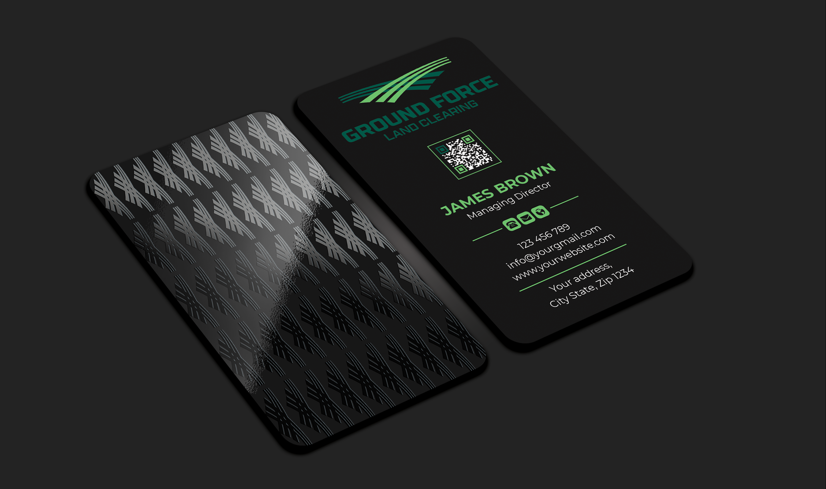 Visitenkarten-Design von Expert Bappy für Ground Force Land Clearing | Design #34354455