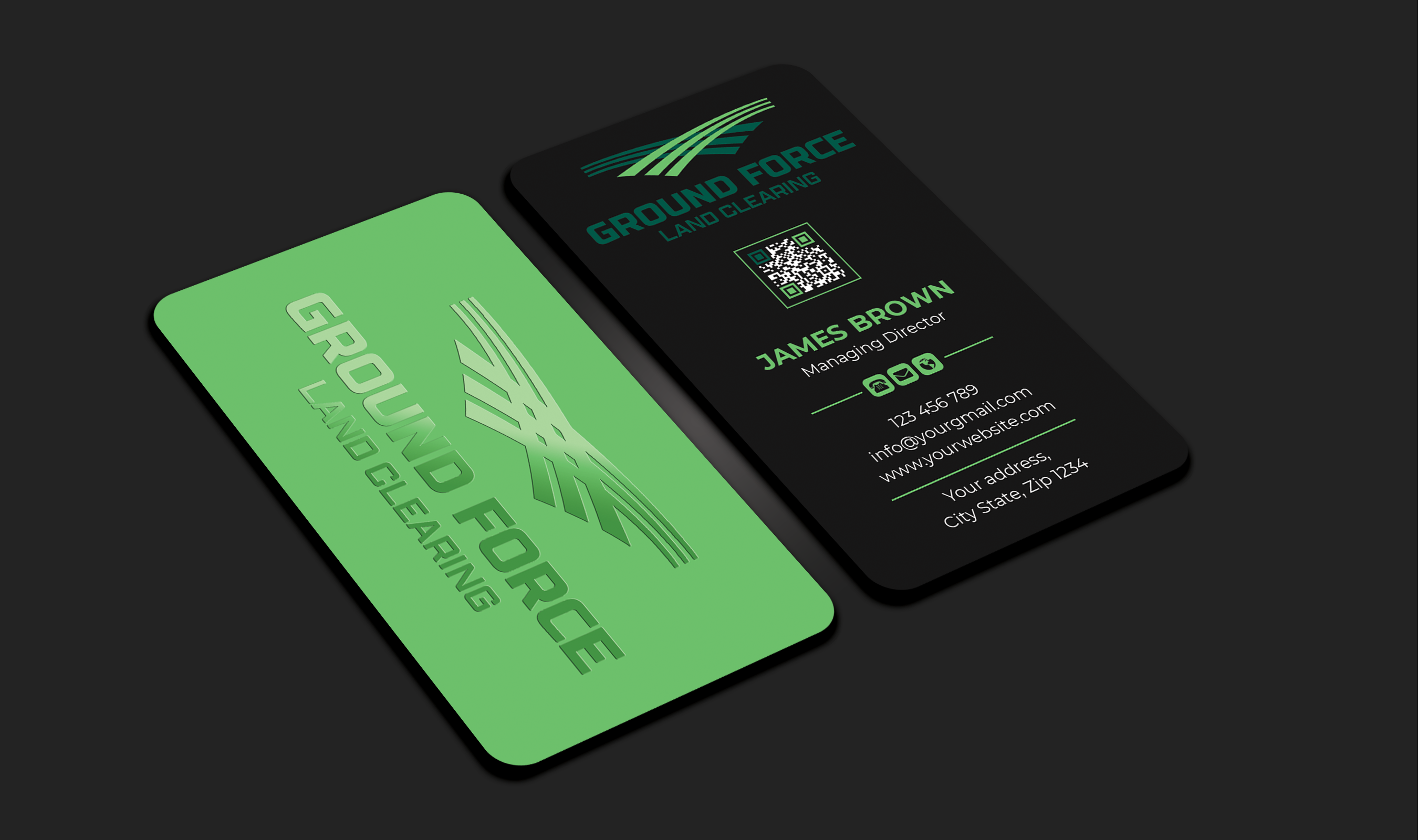 Diseño de Tarjeta de Presentación por Expert Bappy para Ground Force Land Clearing | Diseño #34354465