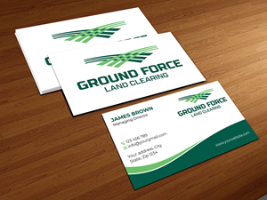 Design de Carte de Visite par Expert Bappy pour Ground Force Land Clearing | Design : #34356794