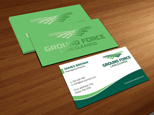 Design de Carte de Visite par Expert Bappy pour Ground Force Land Clearing | Design : #34356797
