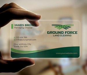 Design de Carte de Visite par Expert Bappy pour Ground Force Land Clearing | Design : #34356847