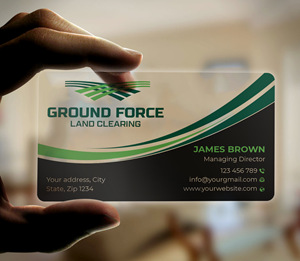 Design de Carte de Visite par Expert Bappy pour Ground Force Land Clearing | Design : #34357692
