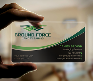 Design de Carte de Visite par Expert Bappy pour Ground Force Land Clearing | Design : #34357701