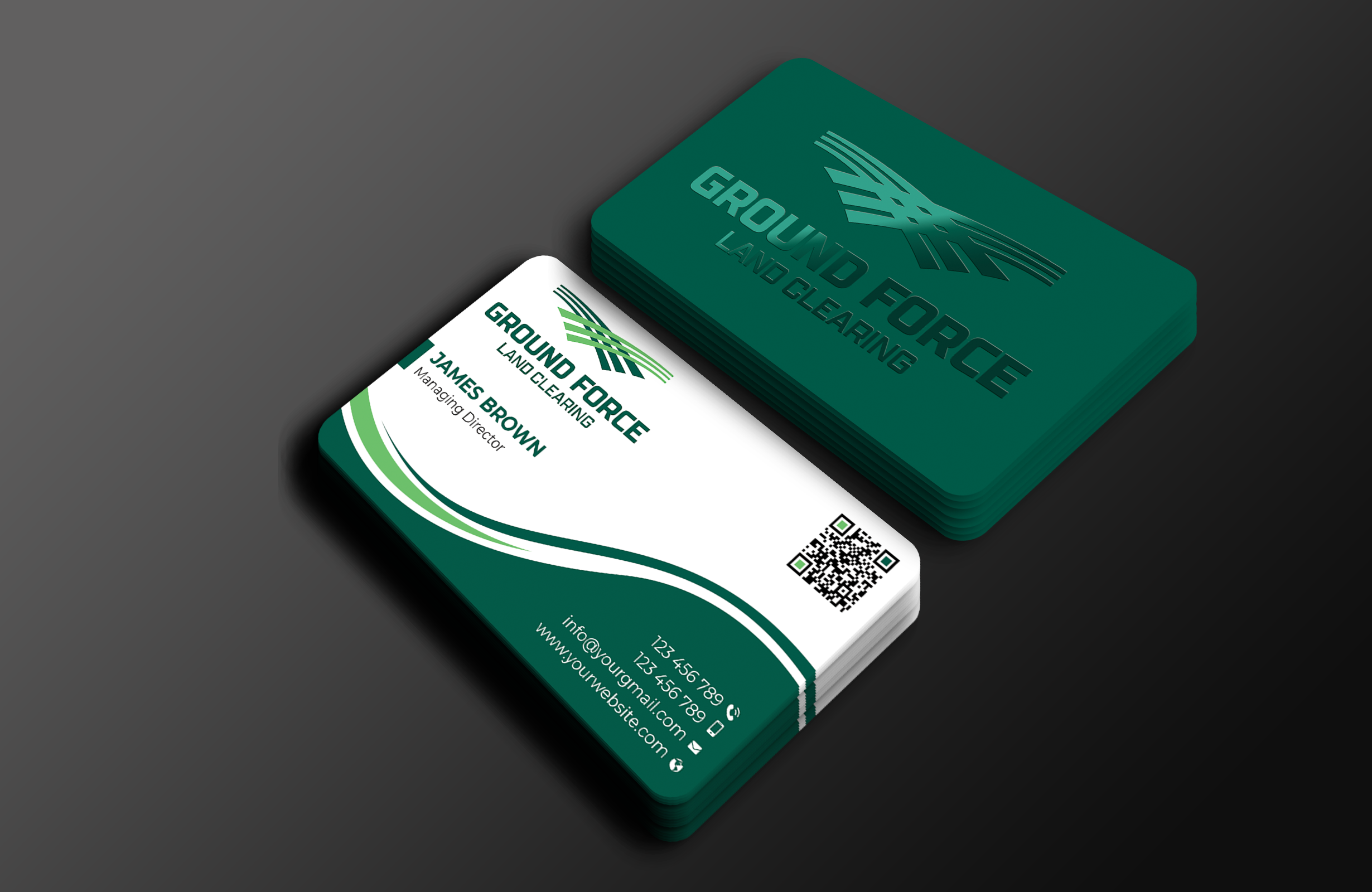 Design de Carte de Visite par Expert Bappy pour Ground Force Land Clearing | Design #34357727