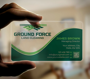 Design de Carte de Visite par Expert Bappy pour Ground Force Land Clearing | Design : #34357801
