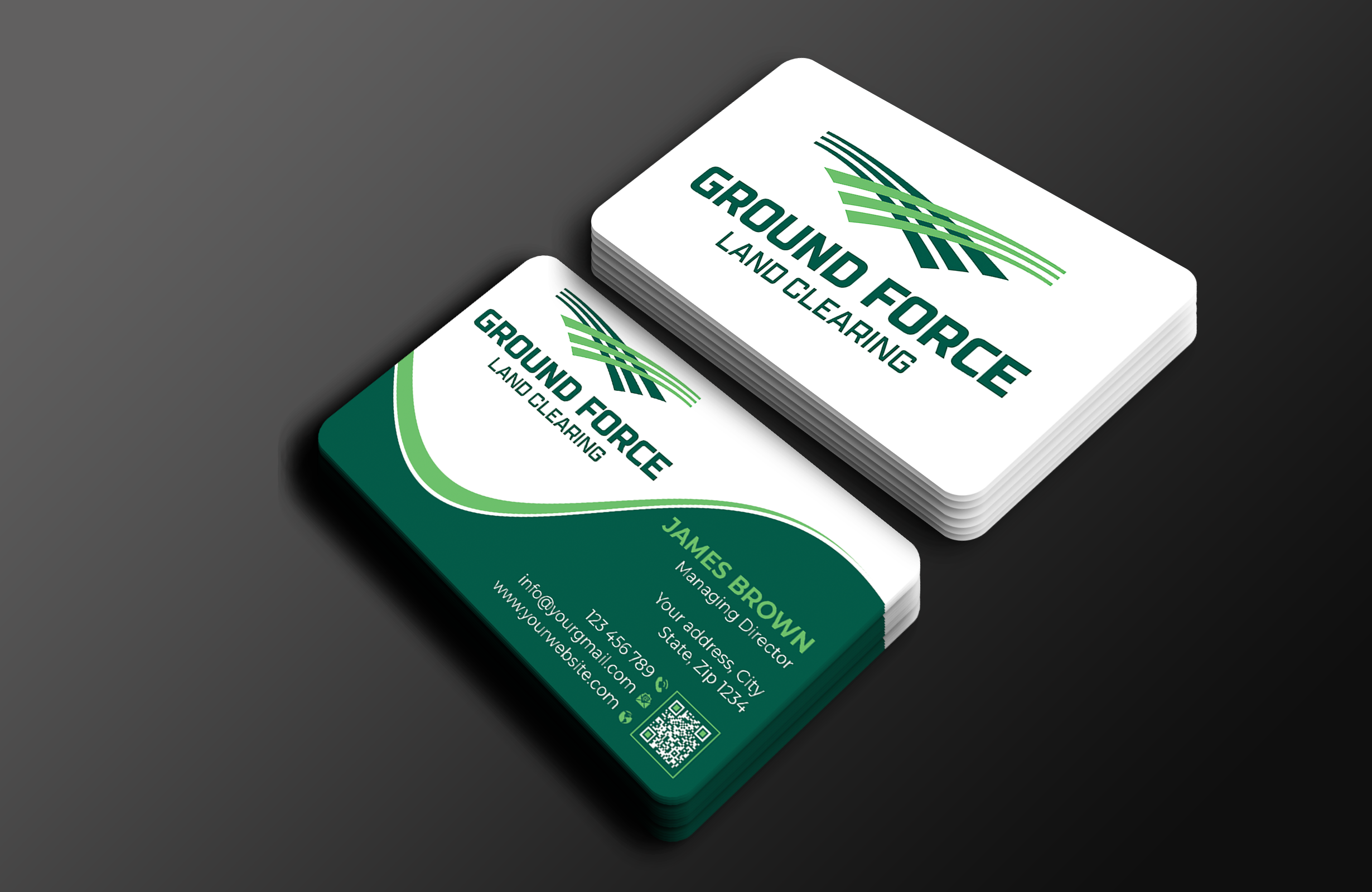 Design de Carte de Visite par Expert Bappy pour Ground Force Land Clearing | Design #34357802