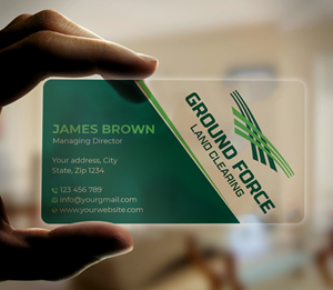 Design de Carte de Visite par Expert Bappy pour Ground Force Land Clearing | Design : #34357824