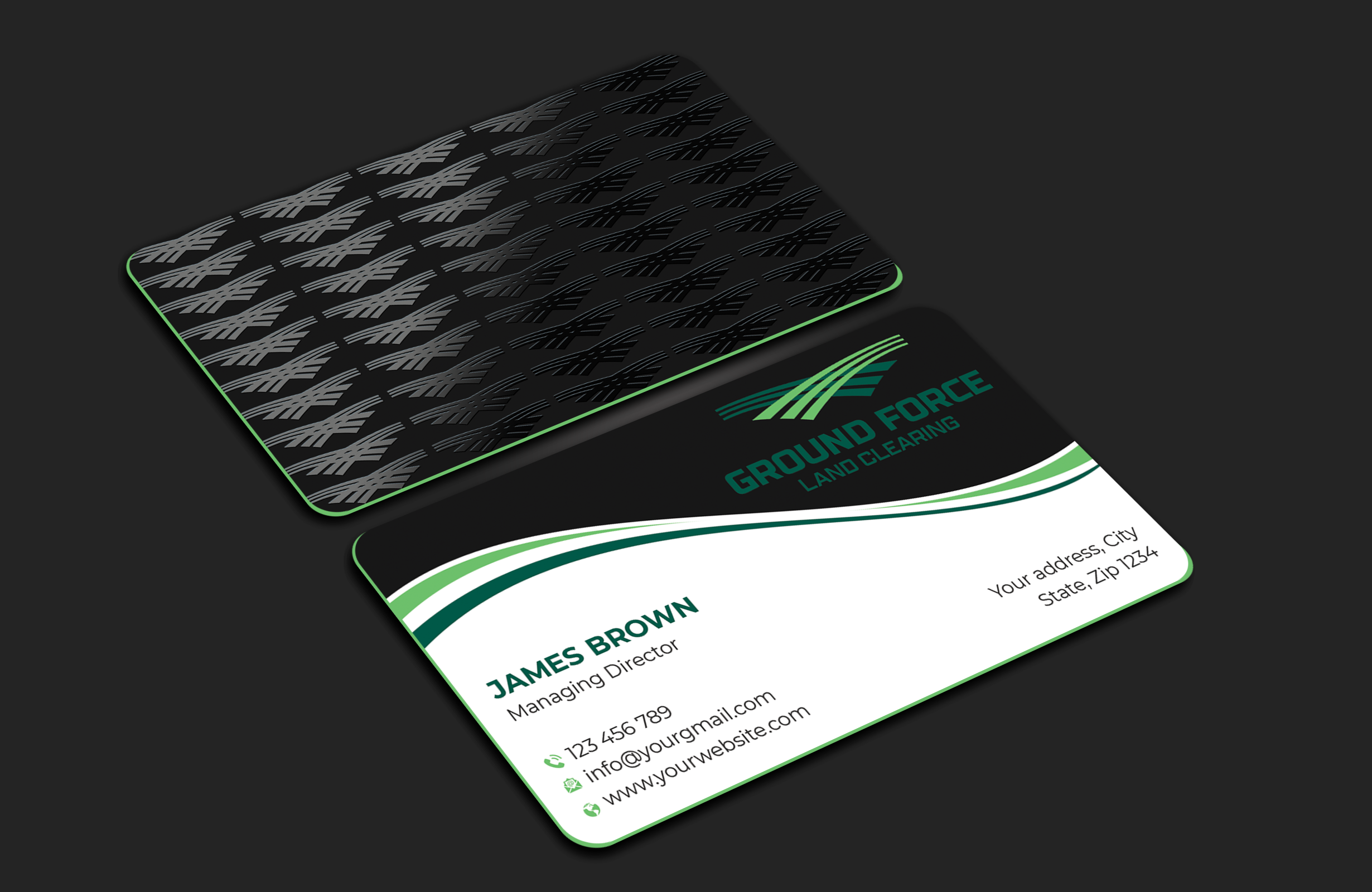 Design de Carte de Visite par Expert Bappy pour Ground Force Land Clearing | Design #34357944