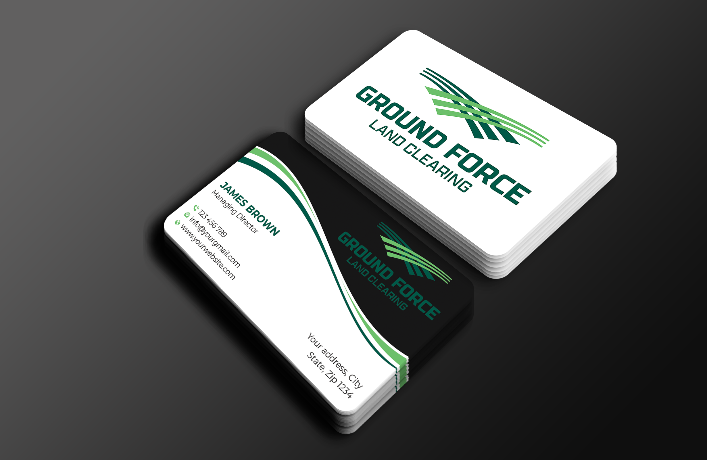 Visitenkarten-Design von Expert Bappy für Ground Force Land Clearing | Design #34357945