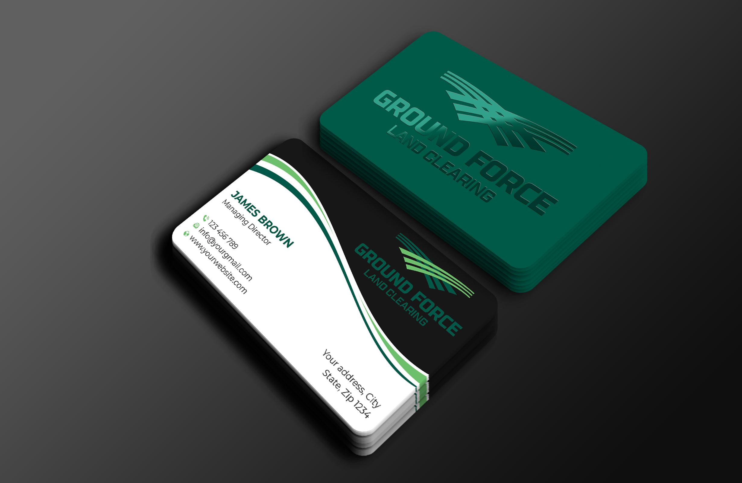 Visitenkarten-Design von Expert Bappy für Ground Force Land Clearing | Design #34357959