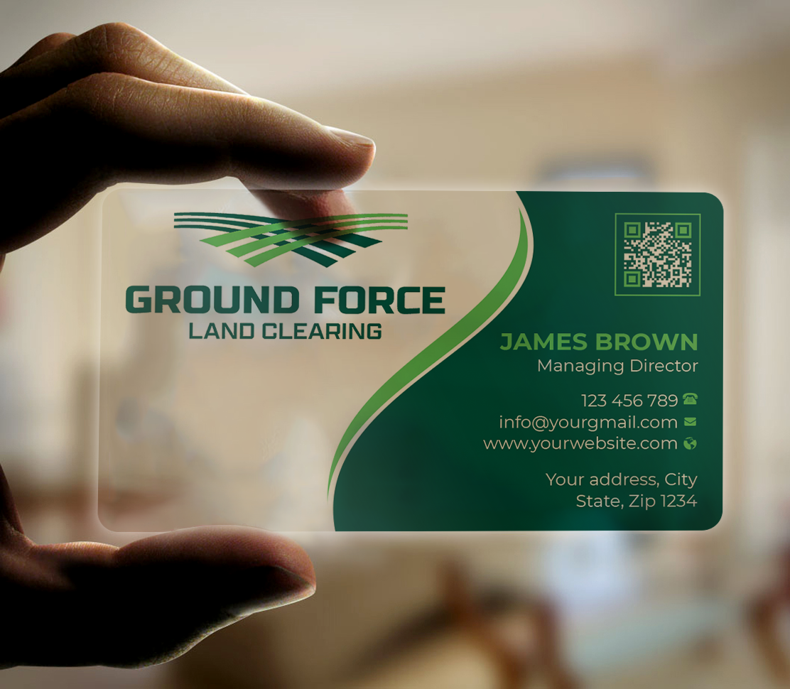 Visitenkarten-Design von Expert Bappy für Ground Force Land Clearing | Design #34358379