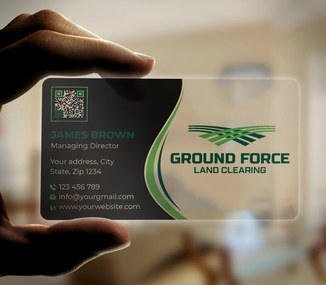 Visitenkarten-Design von Expert Bappy für Ground Force Land Clearing | Design #34358455
