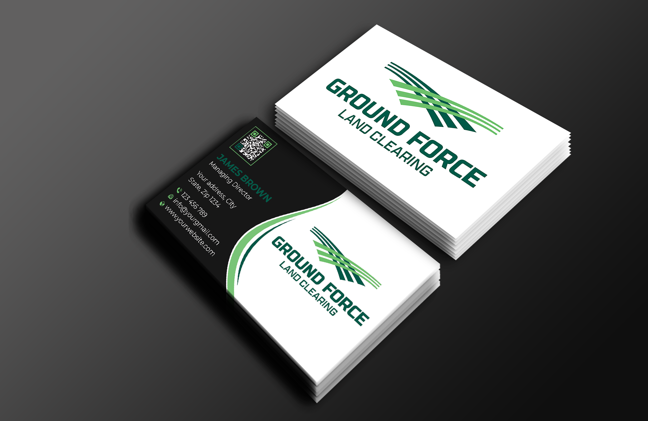 Visitenkarten-Design von Expert Bappy für Ground Force Land Clearing | Design #34358457