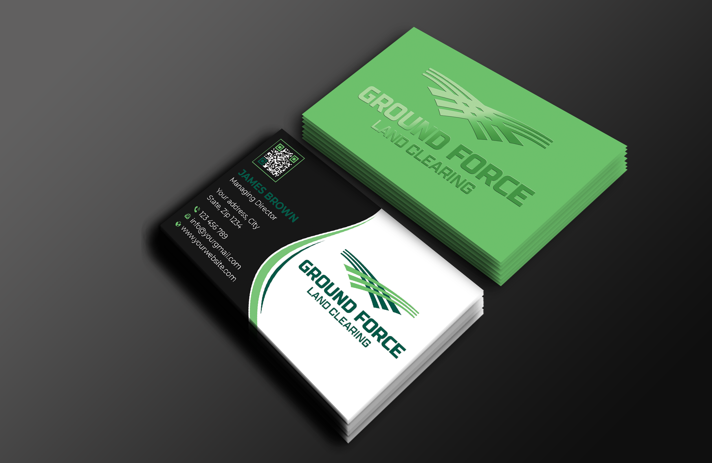 Visitenkarten-Design von Expert Bappy für Ground Force Land Clearing | Design #34358458