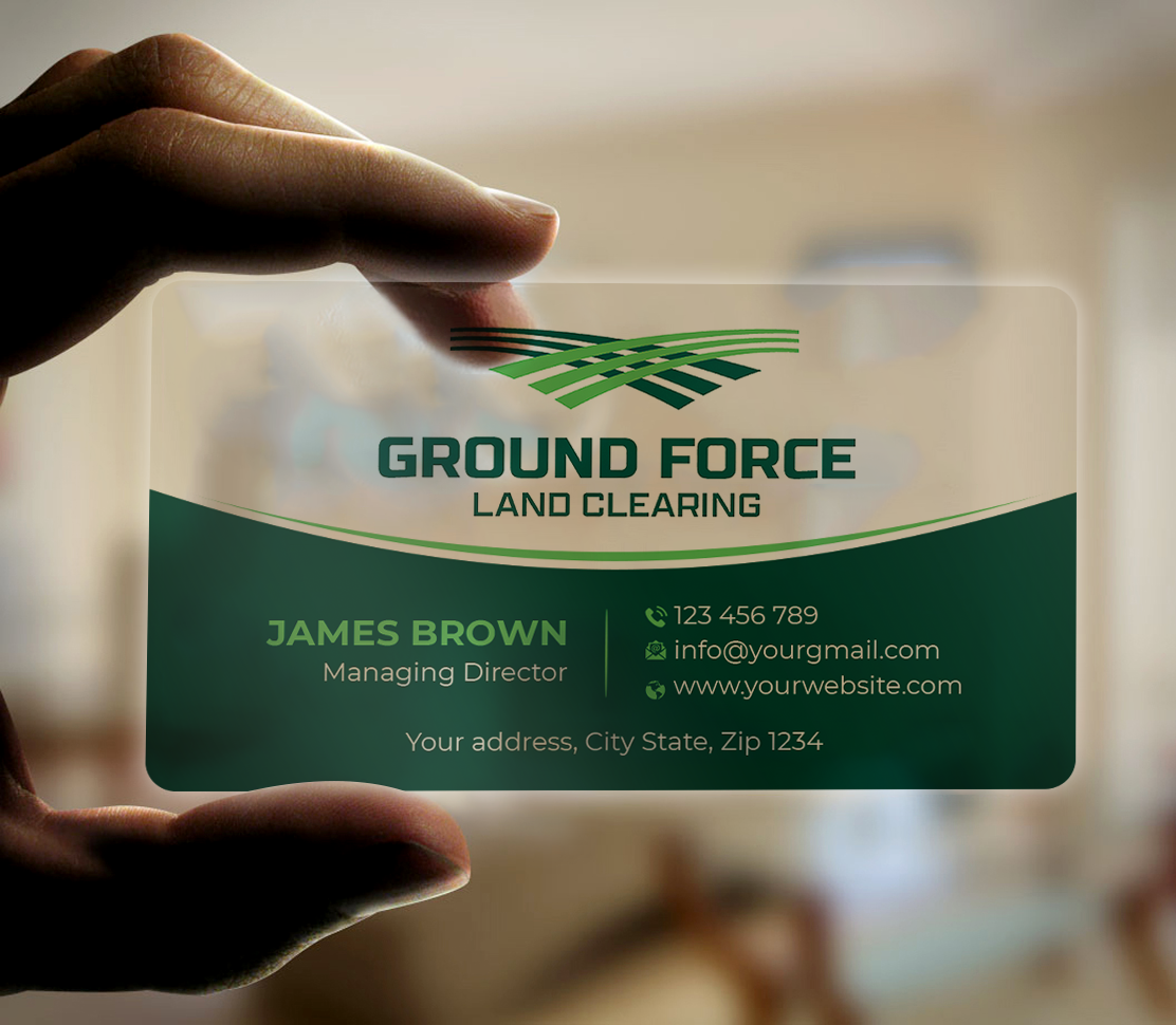 Visitenkarten-Design von Expert Bappy für Ground Force Land Clearing | Design #34358692
