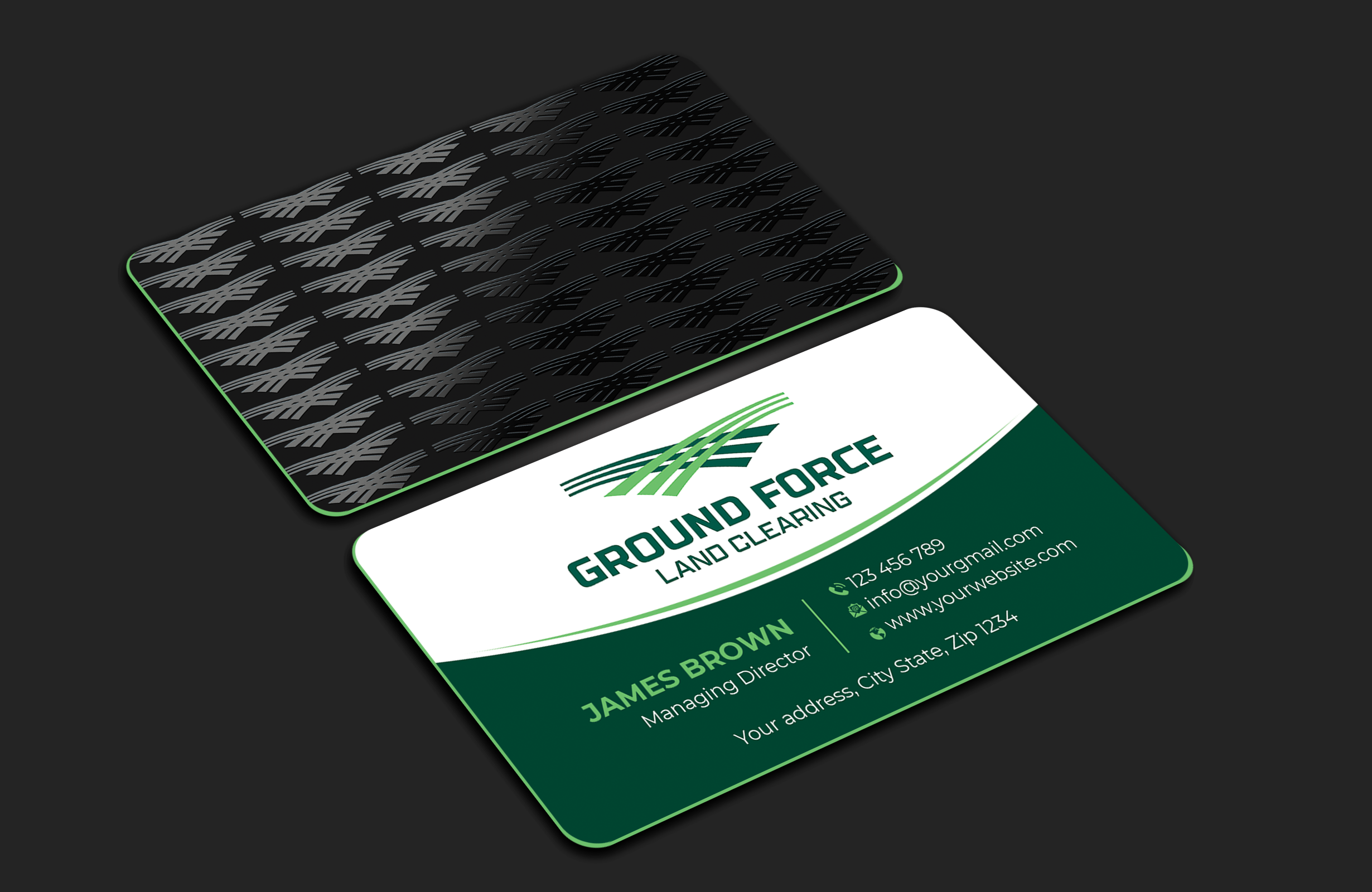 Visitenkarten-Design von Expert Bappy für Ground Force Land Clearing | Design #34358724