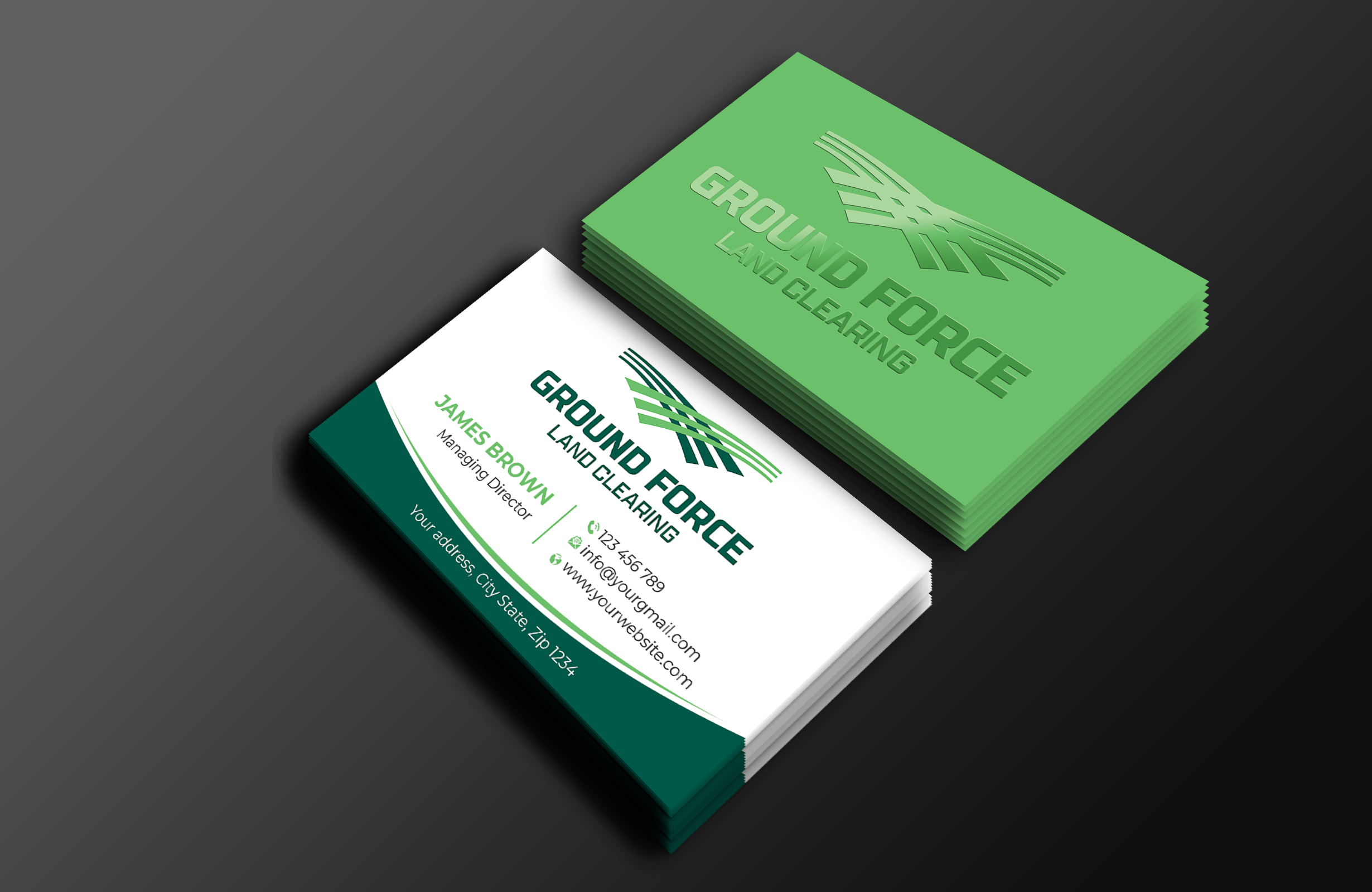 Visitenkarten-Design von Expert Bappy für Ground Force Land Clearing | Design #34358812