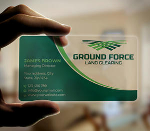 Business Card Design by Expert Bappy for Ground Force Land Clearing | Design: #34358856