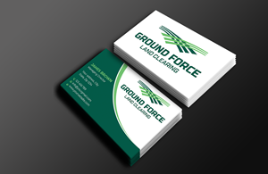Business Card Design by Expert Bappy for Ground Force Land Clearing | Design: #34358857