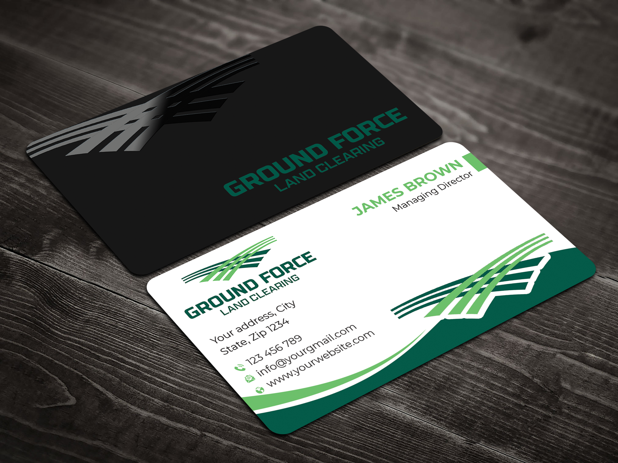 Visitenkarten-Design von Expert Bappy für Ground Force Land Clearing | Design #34358924