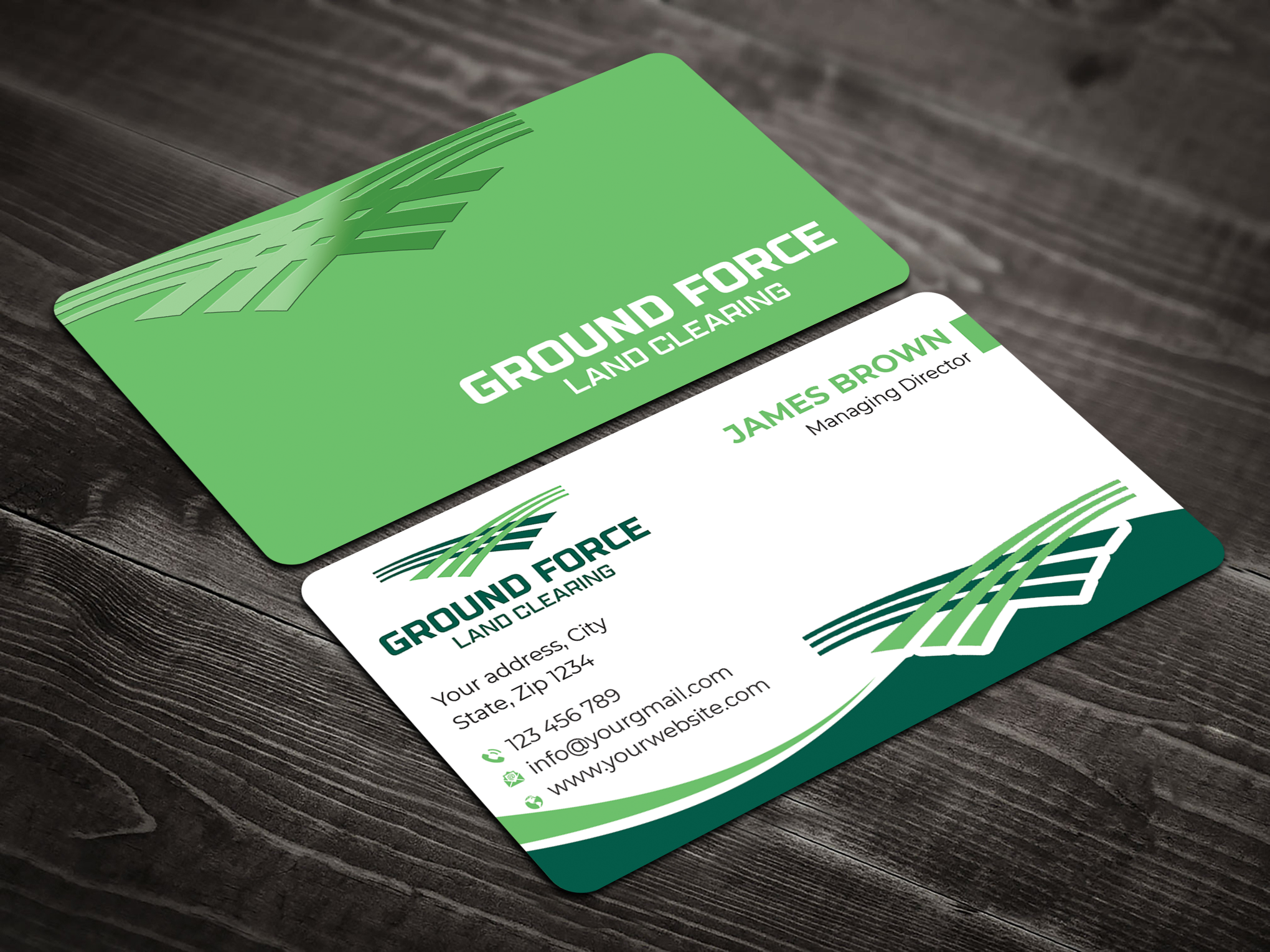 Visitenkarten-Design von Expert Bappy für Ground Force Land Clearing | Design #34358925