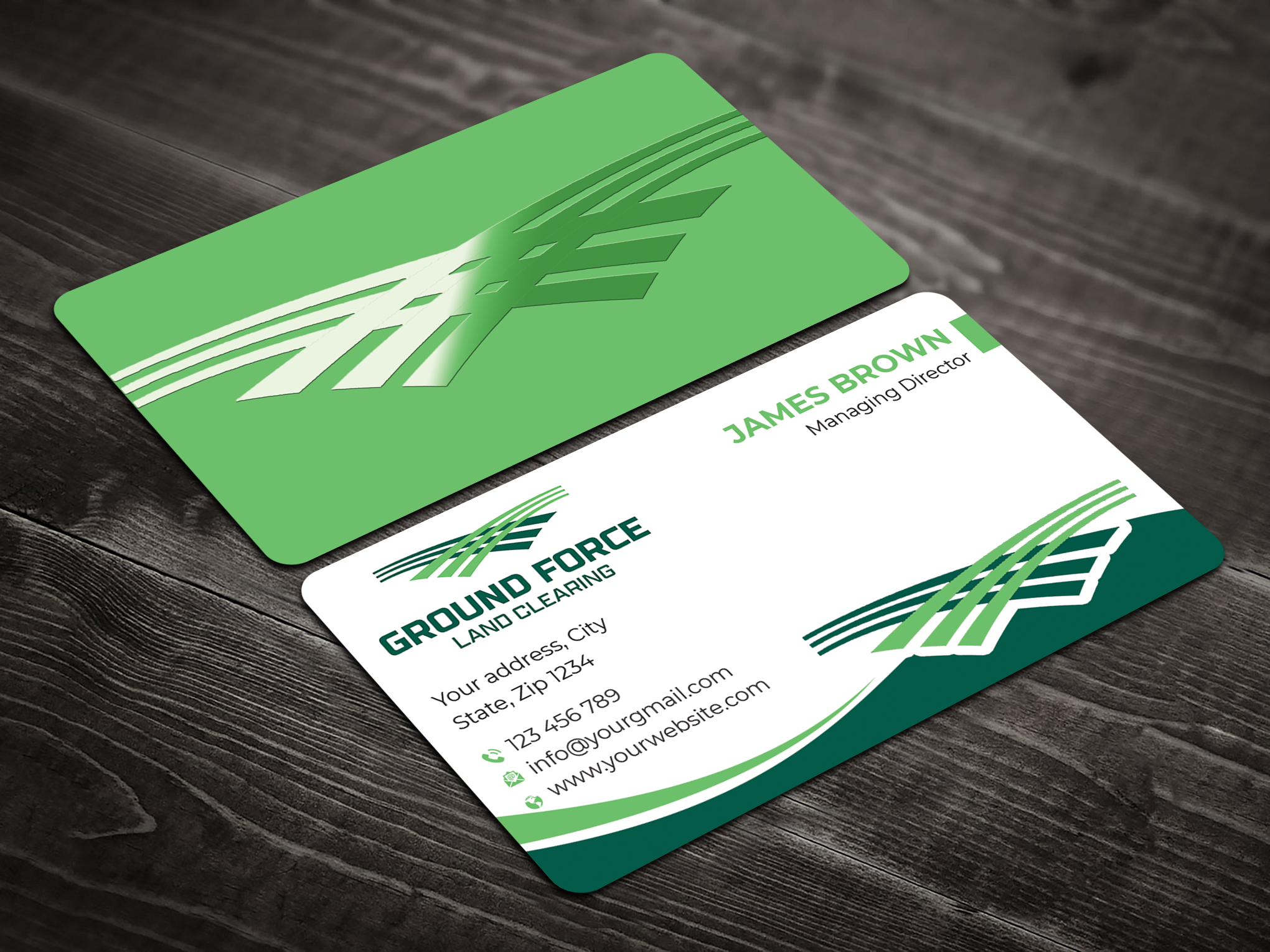 Visitenkarten-Design von Expert Bappy für Ground Force Land Clearing | Design #34358974